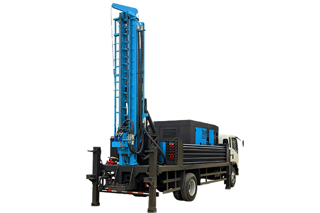 integrated 4x2 truck chassis water well drilling rig